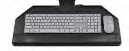 -20 degrees 19.5 w x 11.5 d plus 8.25 diameter mouse surface FEKEYBDPLATFORM Value Keyboard Tray The Value Keyboard Tray fills most basic keyboard tray needs at an affordable price.
