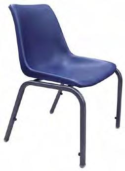 Contoured high-impact polypropylene shells keep students in good posture Generously-sized seat and back for proper support Sturdy square tube steel