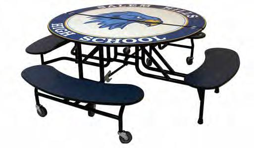 Cafeteria Palmer-Hamilton Mobile Cafeteria Tables The Palmer Hamilton line of cafeteria tables is a quality, diverse mobile table product line that will meet virtually any cafeteria need you may have.