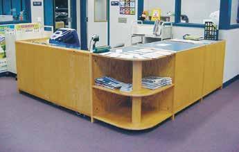 Book Returns Provide a convenient spot for patrons to return books by adding a drop slot to your circulation desk.
