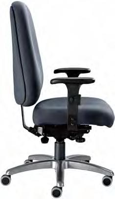 24 seat width accommodates holsters and work belts Exceeds all applicable ANSI/BIFMA test standards for extra wide chairs Heavy-duty synchronous mechanism (1:1 ratio) allows you to free