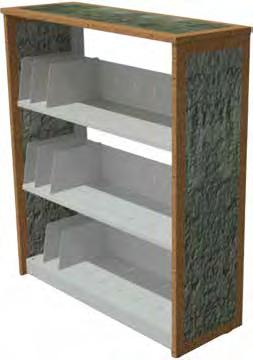 Shelving 700 Series With metal shelves, laminate top and end panels and solid oak edge molding, 700 Series Shelving offers an exceptional blend of style and functionality.