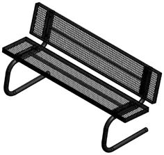 Perforated 14-gauge metal seats and backs with durable poly plastic coating Heavy-duty frames produced with 1.