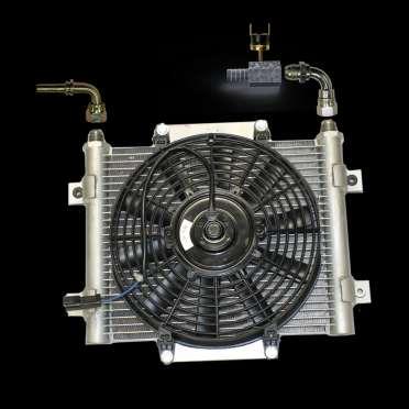 7) Mount cooler assembly to frame rail using supplied self-threading bolts and secure with
