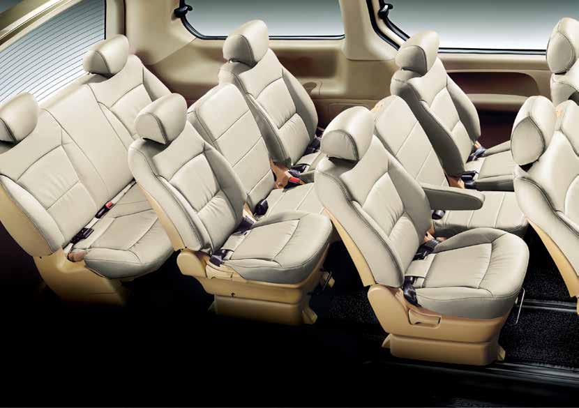 LUXURY FOR LONG JOURNEYS The Hyundai Grand Starex Royale is perfect for long journeys and has