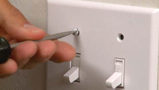It s an absolute must! 2 3Remove the faceplate of the switch using your screwdriver.