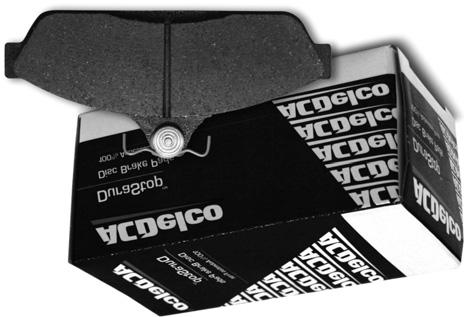 34 Durastop brake pads FINISH THE JOB CONFIDENTLY BY FITTING ACDELCO DURASTOP BRAKE PADS ACDelco Durastop Disc Brake Pads are an ideal choice when it comes to quiet, confident and low-dust braking.