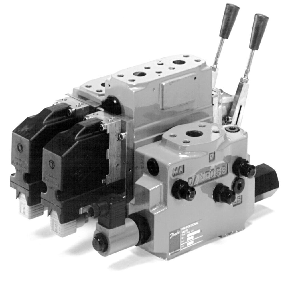 Catalogue Load-independent Proportional Valve Type PVG 120 With mechanical actuation With electrical remote control and mechanical actuation With hydraulic remote control and mechanical actuation