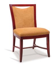 4166 4163 Brass Footrail N/C Satin Chrome Footrail (Specify on Order) 4160 Side Chair 34.