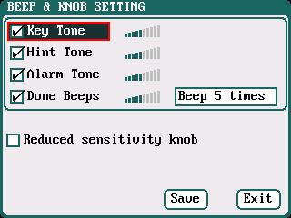Beep Tone Setup Select SYSTEM MENU Charger Setup Beep Tone to enter the setup interface. 1 6 2 