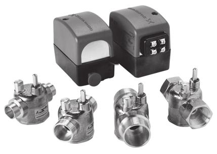 UP-ZV zone valves Specifications Grundfos UP-ZV 24V, 2-way motorized zone valves for hydronic heating or chilled water applications.