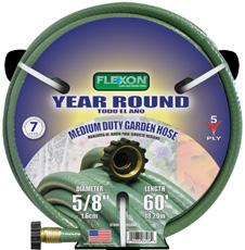 ALL-WEATHER RUBBER & VINYL HOSE For Clear Value Under Any Conditions Patented Guard-N-Grip Connector* All-Season