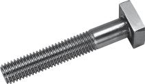 STUDS AND BOLTS Stainless Steel T-Bolts Material: 304 Stainless Steel Special lengths and sizes quoted upon request Heavy Duty 4140 Steel T-Bolts Black Oxide Finish 4140 Steel Thread Class 2A UNC