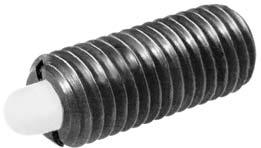 Standard Spring Plungers Carbon & Stainless Steel Bodies Light End Forces For information concerning installation, see page 45.