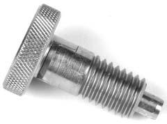 Knurled Knob Hand Retractable Spring Plungers Steel & Stainless Steel: Non-Locking Material: Body: Steel or Stainless Steel Plunger: Steel or Stainless Steel Unified ANSI and metric threads Hand