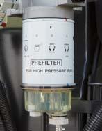 Fuel Drain Valve Engine oil filter, engine main fuel filter and fuel drain valve are remote
