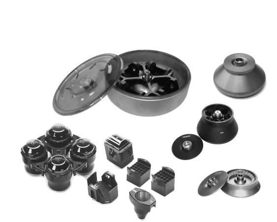 Rotors and accessories Accessories A rotor is not included as part of a Legend T or RT centrifuge. A large variety of rotors are available as accessories.
