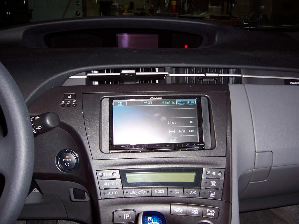 Dash trim install: Install the trim pieces in reverse sequence as noted in the removal section above and including the new surround.