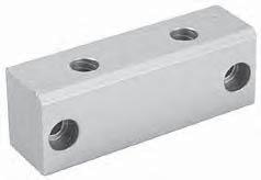 Accessories End cap mountings, ø 10-80 mm On the face of each end cap there are four threaded holes for mounting the actuator.