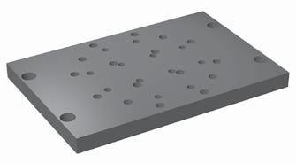 Dimensions Adapter Plate for OSP-E50 Adapter Plate Dimensions [mm] Adapter Plate Type MA2-50 Type: MA2-50 Dimensions with superscript values refer to the corresponding available options detailed on
