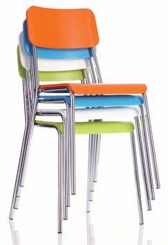 Available in a range of colours, these go great with our extensive range of tables. The perfect combination for any contract environment.