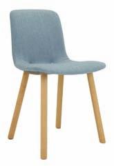 The en range of breakout chairs benefit from either polypropylene or upholstered seats and round