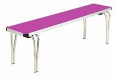 Folding & enches Contour Plus The difference that sets this product apart is the strengthened aluminium clad steel tube in the table legs. This adds a mere 1.
