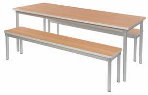 cafe & dining Enviro Dining Dining and enches Anodised silver frame Strong and stable Ideal for education Sociable shapes
