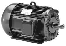 AC MOTORS TEFC 15 TO 60 HZ CONSTANT TORQUE INVERTER DUTY 230/460 & 460 Volts 3-Phase Foot mount & c-face 1/3 to 400 hp Features: 4:1 Constant torque speed range at continuous duty of 15-60 Hz.
