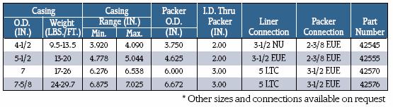 SAPEX-DL SERVICE PACKERS MODEL GV-6 ISOLATION PACKER The SAPEX / DL Model GV-6 Isolation Packer is an economical way of isolating intervals while maintaining a tubing / casing annulus for injection,