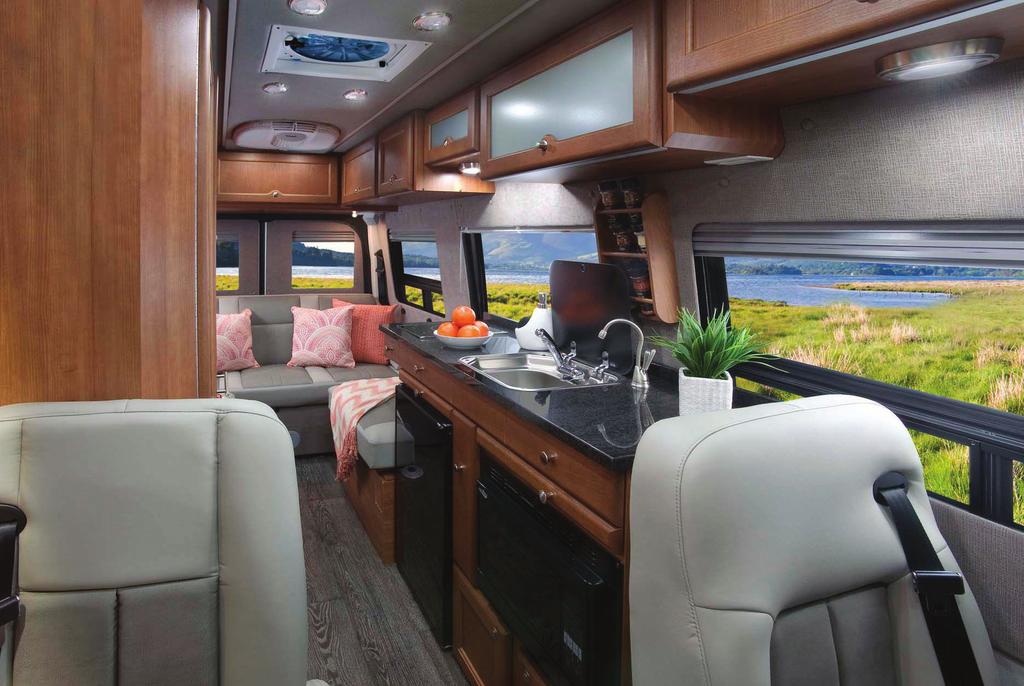 CRAFTSMANSHIP COMFORT STYLE Features Expanded galley features a 3.1 cu.ft.
