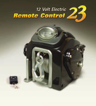 1 2 Both the RC 30 & RC 23 include: Both the RC 30 & RC 23 include: Wireless remote control Power-in/freewheelout operation Effortless electric POWER trailer loading Emergency crank stores in winch