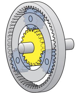 Lepelletier -gear Front (primary) planetary gear