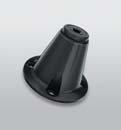 rubber/metal bonded components for noise and vibration isolation