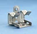 Threaded Rod Hangers Hammer-On Flange Clip, Bottom Mount Used to support pipe from beam flanges Requires only a hammer to install Threaded Rod Hangers Material: Spring Steel Finish: CADDY ARMOUR