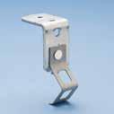 Threaded Rod Hangers Push Install Rod Hanger with Pin Driven Angle Bracket Longer leg angle bracket for tool clearance