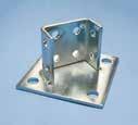 Type AA Post base to create metal frames for attachment to CADDY ERISTRUT or CADDY PYRAMID Finish: