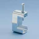 Strut Beam Clamps. Include strut channel thickness when calculating flange thickness.