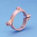 Split Ring Hangers 456 Malleable Split Ring Hanger for Copper Tube Recommended for the suspension of stationary non-insulated copper tube lines Allows for piping runs close to ceiling or walls