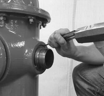 Additional leverage may be obtained by placing a length of 2 schedule 40 steel pipe over the handle of the Nozzle Wrench. 4. Install Nozzle O-ring on the inlet side of the nozzle.