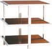 2 shelves Consists of: -953B Bacall Metal Lamp Table Base 24W x 24D x 24H in.