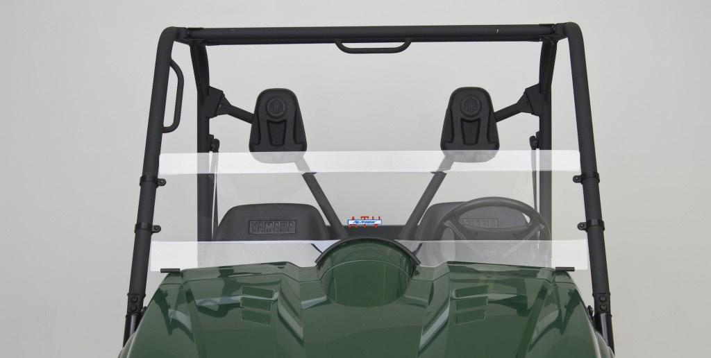Because of its superior scratch resistance and toughness, all UTV shields are made from 0.177 Lucite acrylic.
