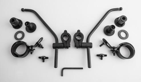 Clamps are also available to fit 1 ¼ and 1 ½ handlebars.