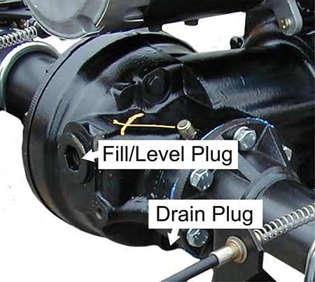 Drive Axle-GT CHECK OIL LEVEL This section is one section of a complete service manual.