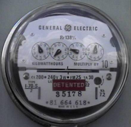 Electrical Analysis Consulted Dennis Elliot Monthly utility meter