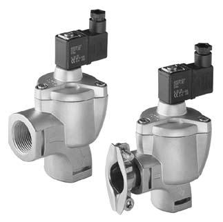 POWER PULSE VALVES integral pilot (external exhaust) threaded or Quick Mount connection 3/4 to 1 1/2 NC 2/2 Series 353 X003GB2009/R8 EATURES The piston cartridge pulse valves are especially designed