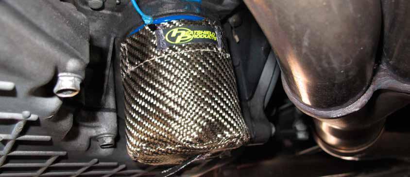 COMPONENT SPECIFIC HEATSHIELD HEATSHIELDS SLEEVING Lava Oil Filter Shield Oil filters are often located in close proximity to hot headers in an area of the vehicle that doesn t get much air movement.