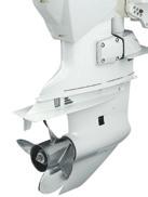 However, the new Evinrude E-TEC is available in a 25 counter rotation configuration (model E135HCX), providing you improved boat handling, reduced steering torque and less boat listing in adverse