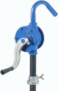 HAND OPERATED PUMPS FOR OIL DRUMS ROTARY VANE TYPE Manual action pumps suitable for transferring fluids listed.