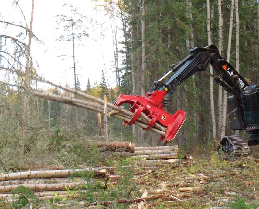 The Prentice Model 2590 FTS (Full Tail Swing) Feller Buncher was designed from the ground up for maximum productivity and efficiency under a wide variety of logging conditions.